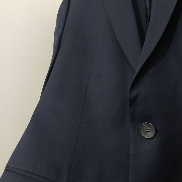 Hugo boss mens size 38R blazer virgin wool super 130's navy blue - Picture 2 of 8
